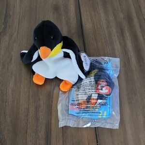 Ty Waddle The Penquin Beanie & Teenie Beanie Baby Set